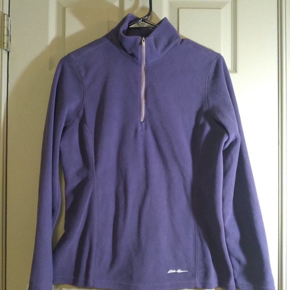 Eddie Bauer Women's Fleece 1/4 Zip Pullover - Purple - Size SMALL